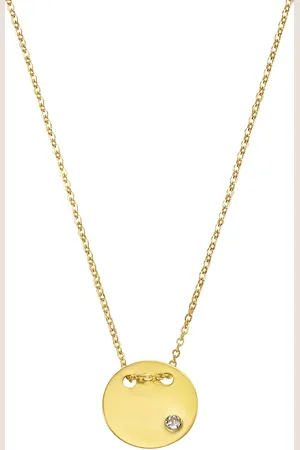 CELESTA Halskette 375/- Gold Zirkonia Ketten 1 ct Damen (135.19 € / 1 ct)