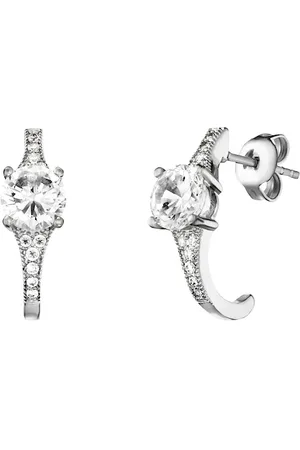 JULIE JULSEN Ohrstecker 925/- Sterling Silber Zirkonia weiß Ohrringe 1 ct Damen (138.99 € / 1 ct)