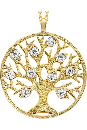 JULIE JULSEN Anhänger mit Kette 925/- Sterling Silber Zirkonia weiß Charms & Kettenanhänger 1 ct Damen (114.99 € / 1 ct)