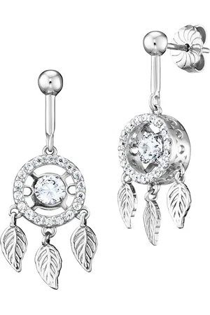 JULIE JULSEN Ohrhänger 925/- Sterling Silber Zirkonia weiß Ohrringe 1 ct Damen (198.99 € / 1 ct)