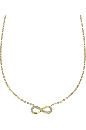 CELESTA Collier 375/- Gold Zirkonia weiß Ketten 1 ct Damen (219.89 € / 1 ct)