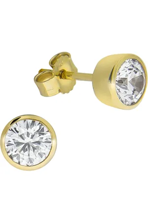 CELESTA Ohrring 375/- Gold Zirkonia weiß Ohrringe 1 ct Damen (158.99 € / 1 ct)