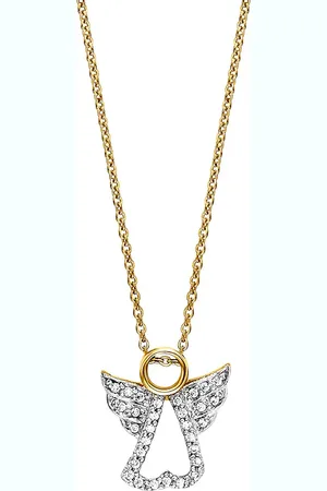 JULIE JULSEN Anhänger mit Kette 925/- Sterling Silber Zirkonia weiß Charms & Kettenanhänger 1 ct Damen (108.99 € / 1 ct)