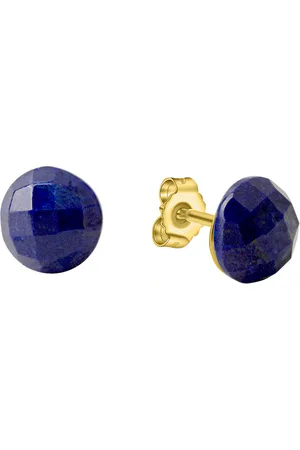 CELESTA Ohrring 925 Silber vergoldet 925/- Sterling Silber Lapislazuli blau Ohrringe 1 ct Damen (69.99 € / 1 ct)