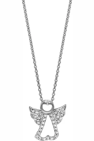 JULIE JULSEN Anhänger mit Kette 925/- Sterling Silber Zirkonia weiß Charms & Kettenanhänger 1 ct Damen (97.89 € / 1 ct)