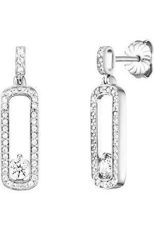 JULIE JULSEN Ohrstecker 925/- Sterling Silber Zirkonia weiß Ohrringe 1 ct Damen (158.99 € / 1 ct)