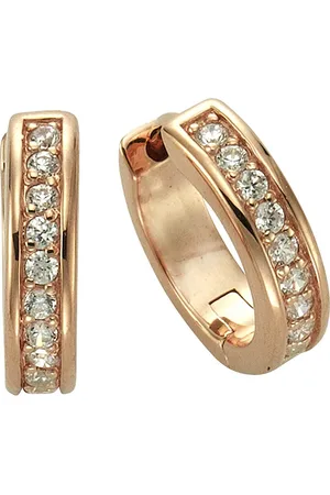 CELESTA Ohrring 925/- Sterling Silber Zirkonia weiß Creolen 1 ct Damen (64.99 € / 1 ct)