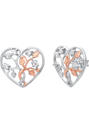 JULIE JULSEN Ohrstecker 925/- Sterling Silber Zirkonia weiß Ohrringe 1 ct Damen (84.89 € / 1 ct)