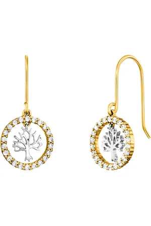 JULIE JULSEN Ohrhänger 925/- Sterling Silber Zirkonia weiß Ohrringe 1 ct Damen (118.99 € / 1 ct)