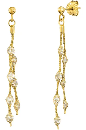 JULIE JULSEN Ohrhänger 925/- Sterling Silber Zirkonia weiß Ohrringe 1 ct Damen (228.99 € / 1 ct)