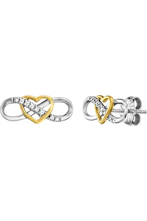 JULIE JULSEN Ohrstecker 925/- Sterling Silber Zirkonia weiß Ohrringe 1 ct Damen (99.89 € / 1 ct)