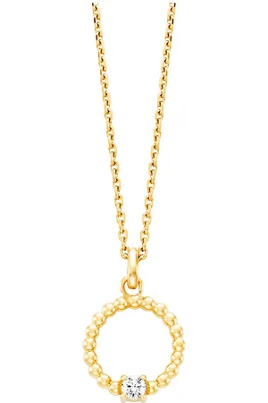 JULIE JULSEN Anhänger mit Kette 925/- Sterling Silber Zirkonia weiß Charms & Kettenanhänger 1 ct Damen (84.89 € / 1 ct)