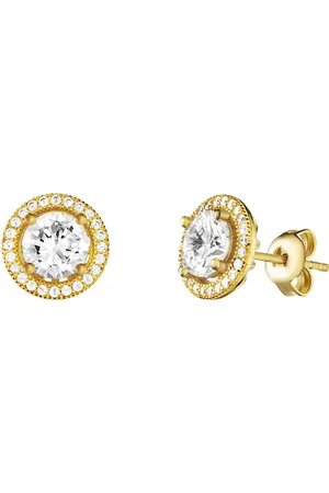 JULIE JULSEN Ohrstecker 925/- Sterling Silber Zirkonia weiß Ohrringe 1 ct Damen (158.99 € / 1 ct)