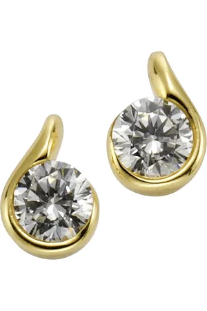 CELESTA Ohrring 375/- Gold Zirkonia weiß Ohrringe 1 ct Damen (178.99 € / 1 ct)