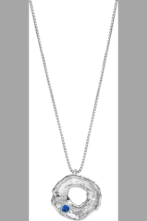 CELESTA Anhänger mit Kette 925/- Sterling Silber Kristall blau Charms & Kettenanhänger 1 ct Damen (41.99 € / 1 ct)