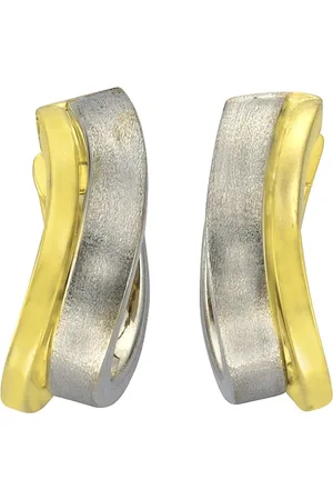 CELESTA Ohrring 333/- Gold weiß Creolen 1 ct Damen (318.99 € / 1 ct)
