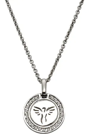 CELESTA Halskette 925/- Sterling Silber Zirkonia weiß Charms & Kettenanhänger 1 ct Damen (50.99 € / 1 ct)