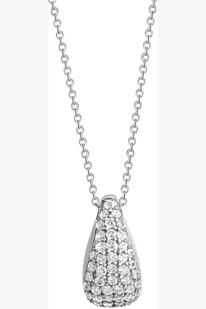 CELESTA Halskette 925 Silber rhodiniert Zirkonia 925/- Sterling Silber Charms & Kettenanhänger 1 ct Damen (99.99 € / 1 ct)