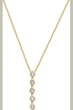 ELLEN K. Halskette 585/- Gold Brillant weiß 0,05ct Ketten 1 ct Damen (738.99 € / 1 ct)