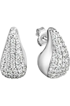 CELESTA Ohrring 925 Silber rhodiniert Zirkonia 925/- Sterling Silber Zirkonia Ohrringe 1 ct Damen (99.99 € / 1 ct)