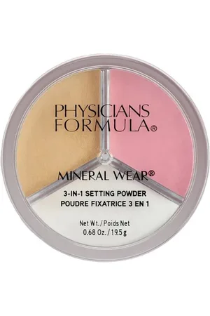 PHYSICIANS FORMULA Mineral Wear 3-in-1 Setting Powder Puder 19,5 g SET/ BRIGHT/ BAKE (820 € / 1 kg)