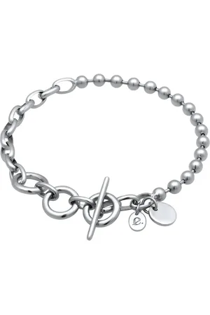 Elli Kugel Gliederkette Knebelverschluß 925 Sterling Silber Armbänder & Armreife 1 ct Damen (75.64 € / 1 ct)