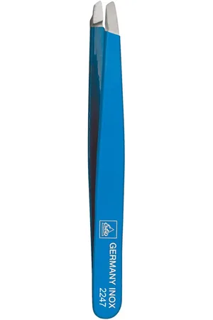 Erbe Pinzette, schräg, kobaltblau, 9,5 cm Pinzetten 1 ct (14.99 € / 1 ct)