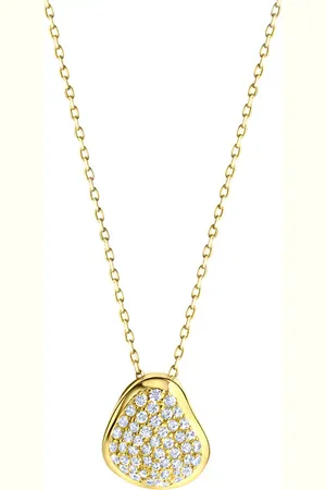 ELLEN K. Halskette 333/- Gold Zirkonia weiß Charms & Kettenanhänger 1 ct Damen (338.99 € / 1 ct)