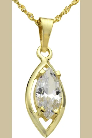 ELLEN K. Halskette 333/- Gold Zirkonia weiß Charms & Kettenanhänger 1 ct Damen (178.99 € / 1 ct)