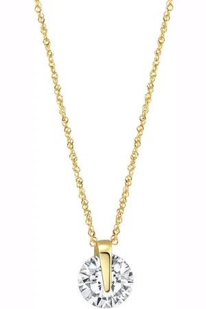 ELLEN K. Halskette 333/- Gold Zirkonia weiß Charms & Kettenanhänger 1 ct Damen (158.99 € / 1 ct)