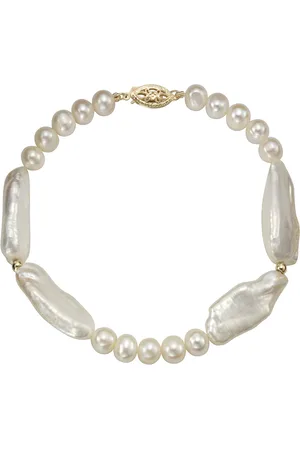 ELLEN K. Armband 585/- Gold Süßwasserzuchtperle weiß Armbänder & Armreife 1 ct Damen (168.99 € / 1 ct)
