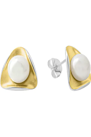CELESTA Ohrring 925 Silber mit Süßwasserzuchtperlen 925/- Sterling Silber Perle Ohrringe 1 ct Damen (89.99 € / 1 ct)