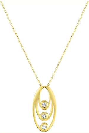 ELLEN K. Collier 375/- Gold Zirkonia weiß Charms & Kettenanhänger 1 ct Damen (208.99 € / 1 ct)
