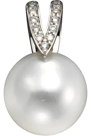 Orolino Anhänger 585/- Gold Süßwasserzuchtperle weiß 0,06ct Charms & Kettenanhänger 1 ct Damen (428.99 € / 1 ct)