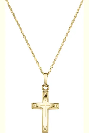 Luigi Merano Kette mit Kreuz-Anhänger, Gelbgold 585 Ketten 1 ct Damen (338.99 € / 1 ct)