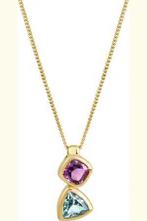 ELLEN K. Halskette 375/- Gold Amethyst lila Charms & Kettenanhänger 1 ct Damen (448.99 € / 1 ct)