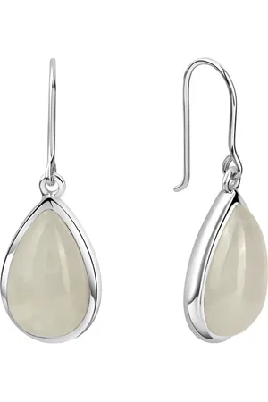 Jamelli Ohrringe 925/- Sterling Silber Mondstein irisierend 1 ct Damen (148.99 € / 1 ct)