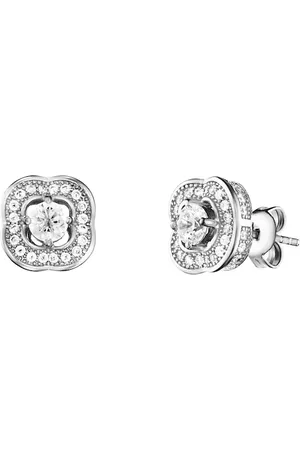 JULIE JULSEN Ohrstecker 925/- Sterling Silber Zirkonia weiß Ohrringe 1 ct Damen (158.99 € / 1 ct)