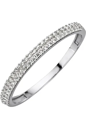 ELLEN K. Ring 375/- Gold Zirkonia weiß Ringe 1 ct Damen (188.99 € / 1 ct)