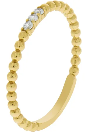 ELLEN K. Ring 375/- Gold Zirkonia weiß Ringe 1 ct Damen (198.99 € / 1 ct)