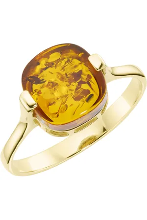 Luigi Merano Ring mit Bernstein, Gold 375 Ringe 1 ct (428.99 € / 1 ct)