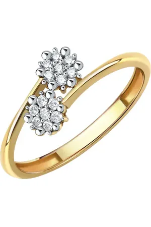 ELLEN K. Ring 375/- Gold Zirkonia weiß Ringe 1 ct Damen (218.99 € / 1 ct)
