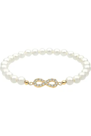 Elli Infinity Perle Kristalle 925 Silber Armbänder & Armreife 1 ct Damen (47.99 € / 1 ct)