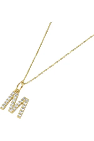 Luigi Merano Kette Anhänger Buchstabe M mit Zirkonia, 375 Ketten 1 ct Damen (203.14 € / 1 ct)