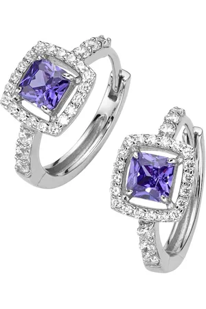 Giorgio Martello Creolen mit Ziersteinen, Silber 925 1 ct (98.99 € / 1 ct)