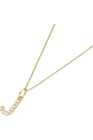 Luigi Merano Kette Anhänger Buchstabe J mit Zirkonia, 375 Ketten 1 ct Damen (203.14 € / 1 ct)