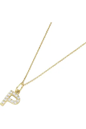 Luigi Merano Kette Anhänger Buchstabe P mit Zirkonia, 375 Ketten 1 ct Damen (203.14 € / 1 ct)