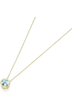 Luigi Merano Kette Anhänger mit Blautopas, Gold 375 Ketten 1 ct Damen (194.64 € / 1 ct)