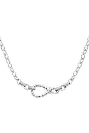 Giorgio Martello Collier Ankerkette mit Zirkonia, 925 Ketten 1 ct Damen (228.99 € / 1 ct)