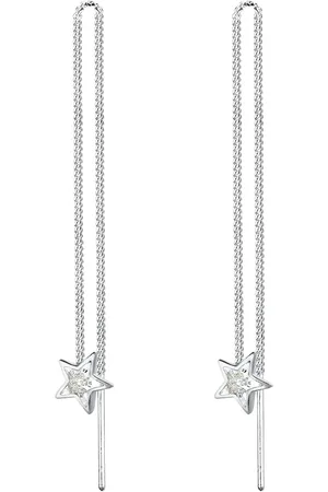 Elli Sterne Astro Kette Kristalle 925 Silber Ohrringe 1 ct Damen (33.99 € / 1 ct)